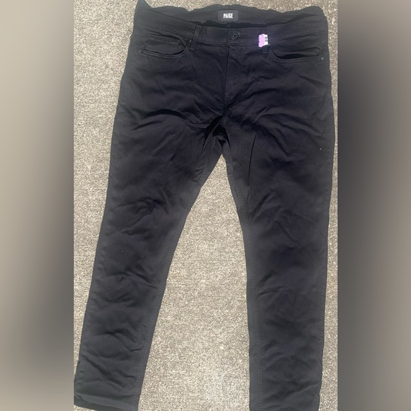 Paige Men’s Black Shadow Jeans, Size 38, Black, - Picture 2 of 3